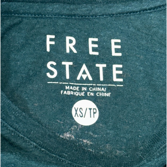 FREE STATE Forest Green Manhattan NY Bicycle Bike Short Sleeve Tee Shirt XS - Picture 2 of 4